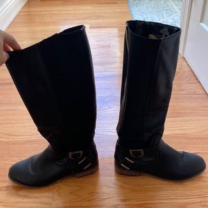 Tall black boots